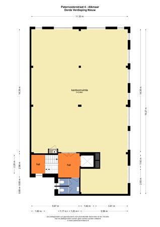 Floor plan - Paternosterstraat 2-4, 1811 KG Alkmaar 